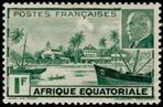 Timbre Afrique Equatoriale Française Y&T N°90