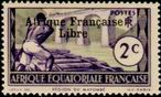 Timbre Afrique Equatoriale Française Y&T N°157