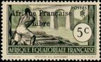 Timbre Afrique Equatoriale Française Y&T N°159