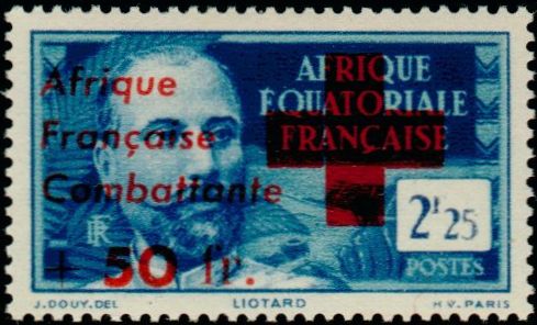 Timbre Afrique Equatoriale Française Y&T N°165