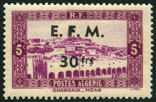 Timbre Algérie Y&T N°TE1