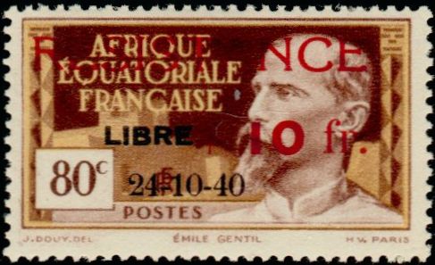 Timbre Afrique Equatoriale Française Y&T N°167