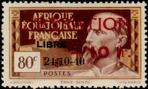 Timbre Afrique Equatoriale Française Y&T N°181