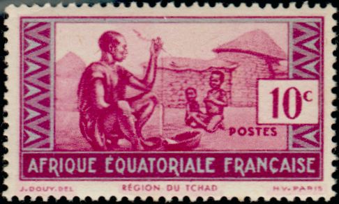 Timbre Afrique Equatoriale Française Y&T N°191