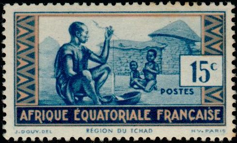 Timbre Afrique Equatoriale Française Y&T N°192