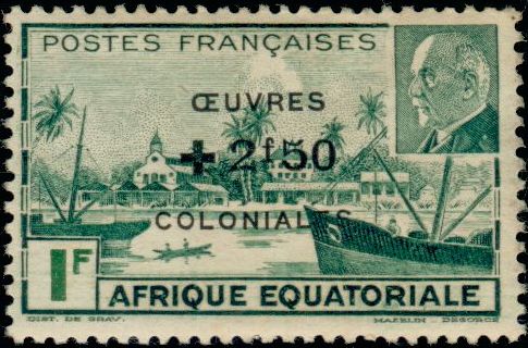 Timbre Afrique Equatoriale Française Y&T N°196