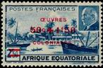 Timbre Afrique Equatoriale Française Y&T N°195