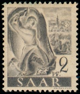 Timbre Sarre Y&T N°196 Timbre Sarre Y&T N°196