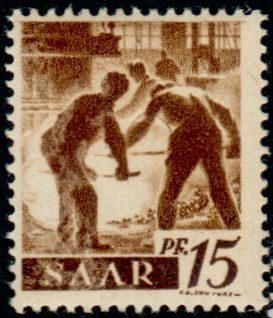 Timbre Sarre Y&T N°202 Timbre Sarre Y&T N°202