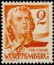 Timbre Allemagne Wurttemberg Y&T N28