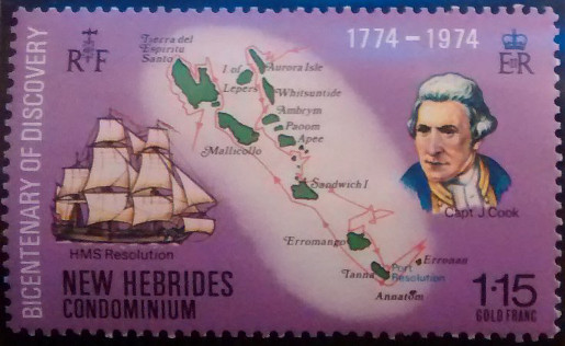 Timbre Nouvelles-Hébrides Y&T N°401 Timbre Nouvelles-Hébrides Y&T N°401