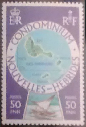 Timbre Nouvelles-Hébrides Y&T N°503 Timbre Nouvelles-Hébrides Y&T N°503