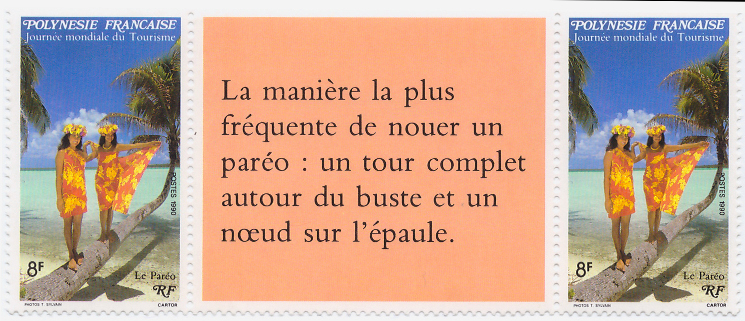 Timbre Polynésie Y&T N°365Ad Timbre Polynésie Y&T N°365Ad