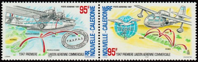 Timbre Nouvelle Calédonie Y&T N°PA346A Timbre Nouvelle Calédonie Y&T N°PA346A