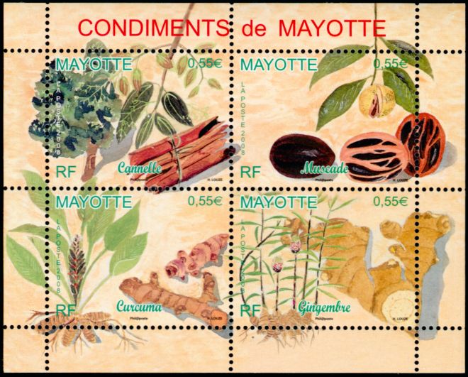 Timbre Mayotte Y&T N213A