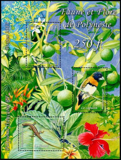 Timbre Polyn�sie Y&T N�F1019