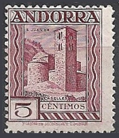 Timbre Andorre Espagnol Y&T N16A