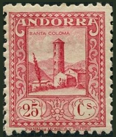 Timbre Andorre Espagnol Y&T N�20B