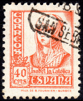 Timbre Espagne Y&T N°584 Timbre Espagne Y&T N°584