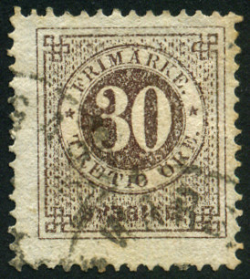 Timbre Suède Y&T N°23 Timbre Suède Y&T N°23