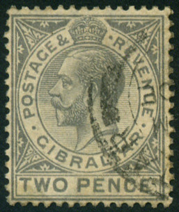 Timbre Gibraltar Y&T N°65 Timbre Gibraltar Y&T N°65