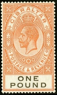 Timbre Gibraltar Y&T N°89 Timbre Gibraltar Y&T N°89