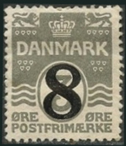 Timbre Danemark Y&T N127