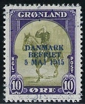 Timbre Gröenland Y&T N°18D Timbre Gröenland Y&T N°18D