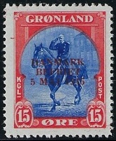 Timbre Gröenland Y&T N°18E Timbre Gröenland Y&T N°18E