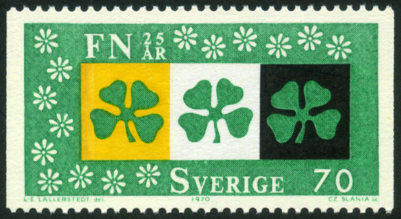 Timbre Suède Y&T N°672a Timbre Suède Y&T N°672a
