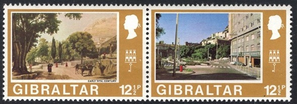 Timbre Gibraltar Y&T N°263-264 Timbre Gibraltar Y&T N°263-264