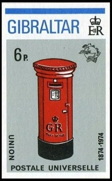 Timbre Gibraltar Y&T N°307B Timbre Gibraltar Y&T N°307B