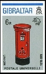 Timbre Gibraltar Y&T N°307B Timbre Gibraltar Y&T N°307B