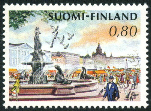Timbre Finlande Y&T N°750 Timbre Finlande Y&T N°750