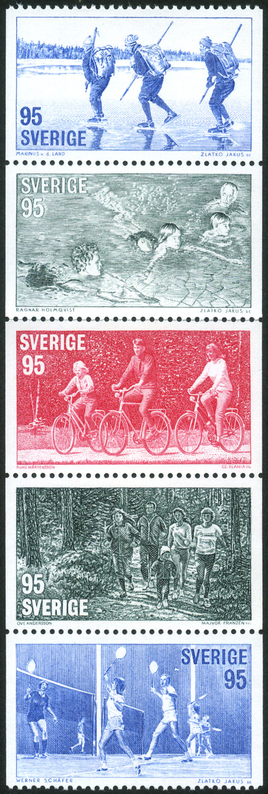 Timbre Su�de Y&T N�957-961