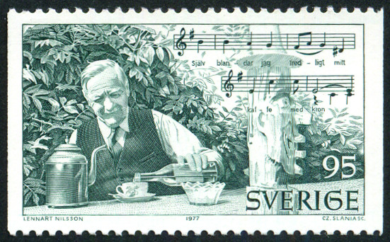 Timbre Suède Y&T N°965 Timbre Suède Y&T N°965