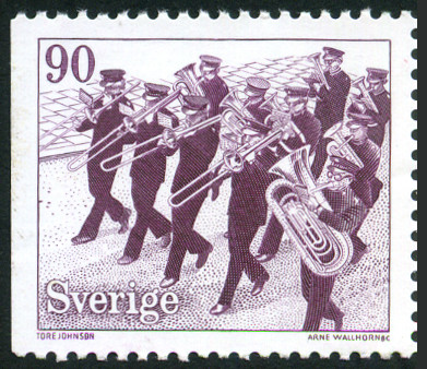 Timbre Suède Y&T N°1003 Timbre Suède Y&T N°1003