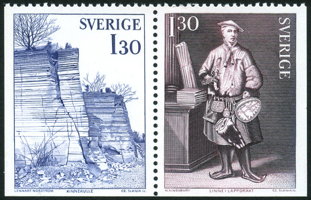 Timbre Suède Y&T N°1009-10 Timbre Suède Y&T N°1009-10