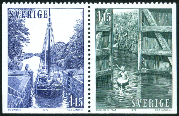 Timbre Suède Y&T N°1051-52 Timbre Suède Y&T N°1051-52