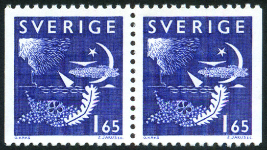 Timbre Suède Y&T N°1142a Timbre Suède Y&T N°1142a