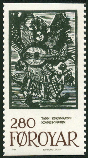 Timbre Danemark, Iles Fero Y&T N102