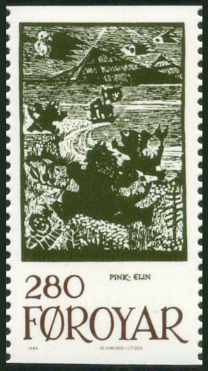 Timbre Danemark, Iles Fero Y&T N104
