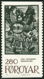 Timbre Danemark, Iles Fero Y&T N102