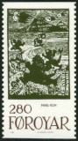Timbre Danemark, Iles Fero Y&T N104