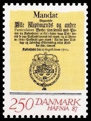Timbre Danemark Y&T N834