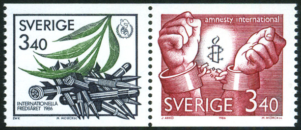 Timbre Su�de Y&T N�1389a