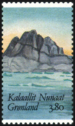 Timbre Gröenland Y&T N°158 Timbre Gröenland Y&T N°158