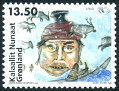 Timbre Gröenland Y&T N°442 Timbre Gröenland Y&T N°442