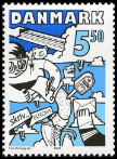 Timbre Danemark Y&T N°1504 Timbre Danemark Y&T N°1504