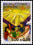 Timbre Gröenland Y&T N°615 Timbre Gröenland Y&T N°615